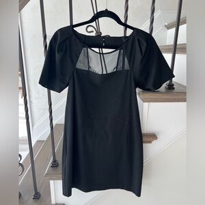 BCBG Generation Black Dress with Sheer Detail